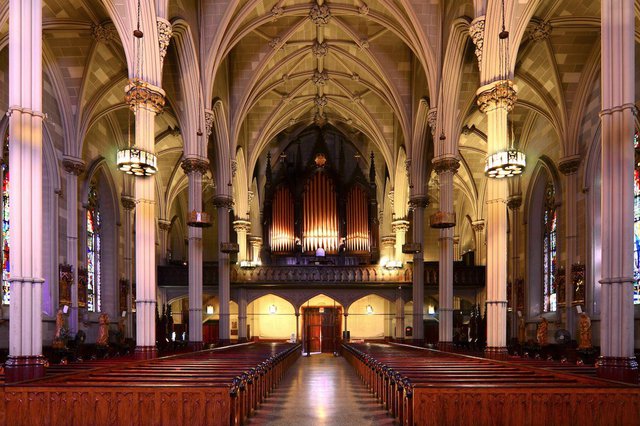 Old St. Patrick's Cathedral, interior.