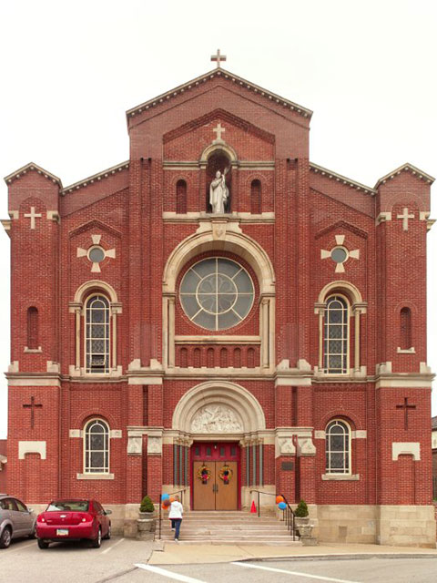 St. Paul of the Cross Monastery and Church (west front), Pittsburgh, Pennsylvania, USA