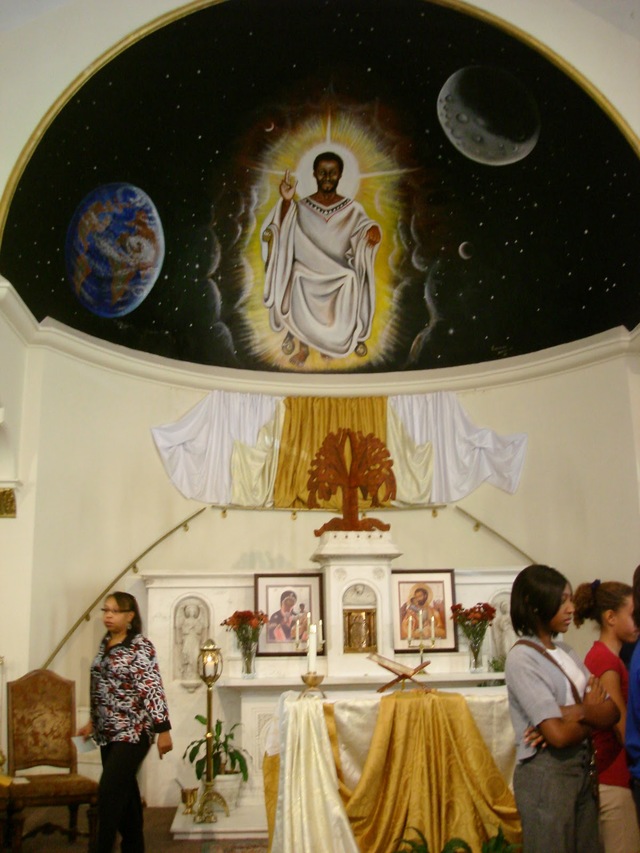 Painted Dome inside St. Teresa of Avila Roman Catholic Church, Washington, D.C.