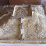 Backside of coffered panel after treatment with RE Aramid Gel™