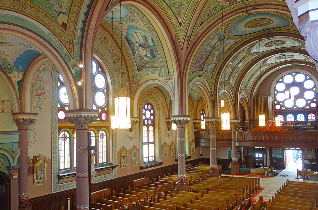 St Joseph Church plaster consolidated with HPCS plaster consolidation products.